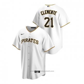 Maglia Baseball Uomo Pittsburgh Pirates Roberto Clemente Replica Home Bianco