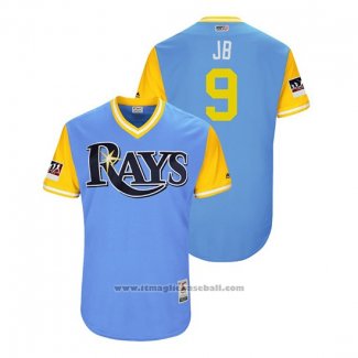 Maglia Baseball Uomo Rays Jake Bauers 2018 LLWS Players Weekend Jb Blu