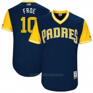 Maglia Baseball Uomo San Diego Padres 2017 Little League World Series Hunter Renfroe Blu