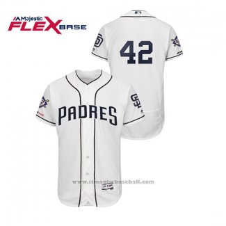 Maglia Baseball Uomo San Diego Padres 2019 Jackie Robinson Day Flex Base Bianco
