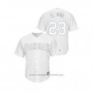 Maglia Baseball Uomo San Diego Padres Fernando Tatis Jr. 2019 Players Weekend Replica Bianco