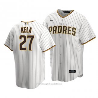 Maglia Baseball Uomo San Diego Padres Keone Kela Replica Home Marrone Bianco