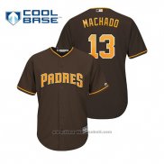 Maglia Baseball Uomo San Diego Padres Manny Machado Cool Base Marrone
