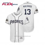 Maglia Baseball Uomo San Diego Padres Manny Machado Flex Base 50 Aniversario Home Bianco