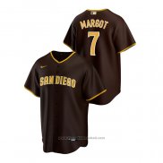 Maglia Baseball Uomo San Diego Padres Manuel Margot 2020 Replica Road Marrone
