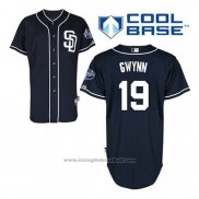 Maglia Baseball Uomo San Diego Padres Tony Gwynn 19 Blu Alternato Cool Base