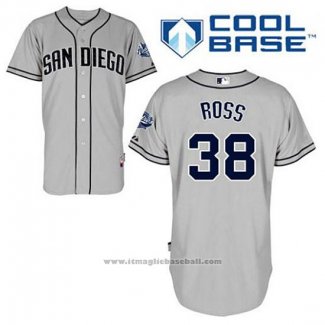 Maglia Baseball Uomo San Diego Padres Tyson Ross 38 Grigio Cool Base