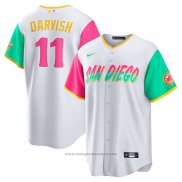 Maglia Baseball Uomo San Diego Padres Yu Darvish 2022 City Connect Replica Bianco