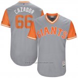 Maglia Baseball Uomo San Francisco Giants 2017 Little League World Series Gorkys Hernandez Grigio