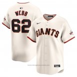 Maglia Baseball Uomo San Francisco Giants Logan Webb Home Limited Crema