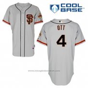 Maglia Baseball Uomo San Francisco Giants Mel Ott 4 Grigio Alternato Cool Base