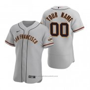 Maglia Baseball Uomo San Francisco Giants Personalizzate Autentico 2020 Road Grigio