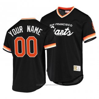 Maglia Baseball Uomo San Francisco Giants Personalizzate Cooperstown Collection Script Fashion Nero