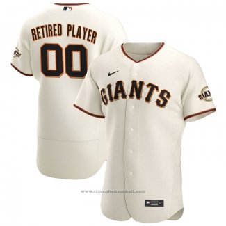 Maglia Baseball Uomo San Francisco Giants Primera Pick-A-player Retired Roster Autentico Crema