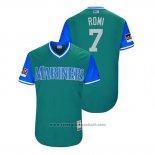 Maglia Baseball Uomo Seattle Mariners Andrew Romine 2018 LLWS Players Weekend Romi Verde