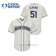 Maglia Baseball Uomo Seattle Mariners Ichiro Suzuki Cool Base Crema