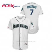 Maglia Baseball Uomo Seattle Mariners Marco Gonzales 150 Anniversario Flex Base Bianco