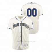 Maglia Baseball Uomo Seattle Mariners Personalizzate Hispanic Heritage Flex Base Crema