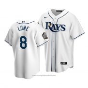 Maglia Baseball Uomo Tampa Bay Rays Brandon Lowe Replica Primera 2020 Bianco