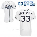 Maglia Baseball Uomo Tampa Bay Rays Drew Smyly 33 Bianco Home Cool Base