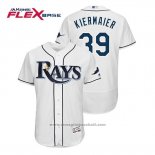 Maglia Baseball Uomo Tampa Bay Rays Kevin Kiermaier Flex Base Autentico Collezione Home Bianco