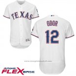 Maglia Baseball Uomo Texas Rangers 12 Rougned Odor Bianco Flex Base