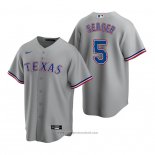 Maglia Baseball Uomo Texas Rangers Corey Seager Replica Road Grigio