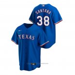 Maglia Baseball Uomo Texas Rangers Danny Santana Replica Alternato Blu