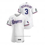 Maglia Baseball Uomo Texas Rangers Delino Deshields Autentico 2020 Home Bianco