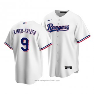 Maglia Baseball Uomo Texas Rangers Isiah Kiner Falefa Replica Home Bianco