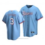 Maglia Baseball Uomo Texas Rangers Leody Taveras Replica Alternato Blu