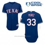 Maglia Baseball Uomo Texas Rangers Martin Perez 33 Blu Alternato Cool Base