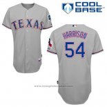 Maglia Baseball Uomo Texas Rangers Matt Harrison 54 Grigio Cool Base