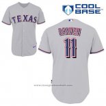 Maglia Baseball Uomo Texas Rangers Yu Darvish 11 Grigio Cool Base