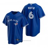 Maglia Baseball Uomo Toronto Blue Jays Austin Martin Replica 2020 Blu