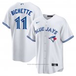 Maglia Baseball Uomo Toronto Blue Jays Bo Bichette Replica Bianco