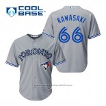 Maglia Baseball Uomo Toronto Blue Jays Munenori Kawasaki 66 Grigio Cool Base