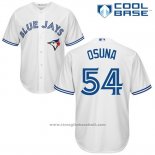 Maglia Baseball Uomo Toronto Blue Jays Ousna Roberto Bianco Cool Base