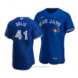 Maglia Baseball Uomo Toronto Blue Jays Rafael Dolis Alternato Autentico Blu