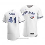 Maglia Baseball Uomo Toronto Blue Jays Rafael Dolis Autentico Primera Bianco