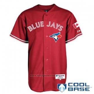 Maglia Baseball Uomo Toronto Blue Jays Rosso Cool Base