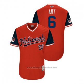 Maglia Baseball Uomo Washington Nationals Anthony Rendon 2018 LLWS Players Weekend Ant Rosso