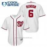 Maglia Baseball Uomo Washington Nationals Anthony Rendon 6 Bianco Home Cool Base