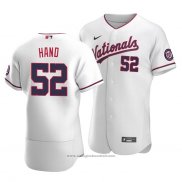 Maglia Baseball Uomo Washington Nationals Brad Hand Alternato Autentico Bianco