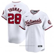 Maglia Baseball Uomo Washington Nationals Lane Thomas Home Limited Bianco