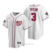 Maglia Baseball Uomo Washington Nationals Michael A. Taylor Replica Bianco