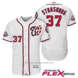 Maglia Baseball Uomo Washington Nationals Stephen Strasburg Bianco 2018 All Star Home Alternato Flex Base