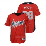 Maglia Baseball Bambino All Star Buster Posey 2018 Home Run Derby National League Rosso