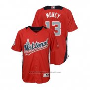 Maglia Baseball Bambino All Star Max Muncy 2018 Home Run Derby National League Rosso