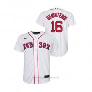 Maglia Baseball Bambino Boston Red Sox Andrew Benintendi Replica Primera Bianco